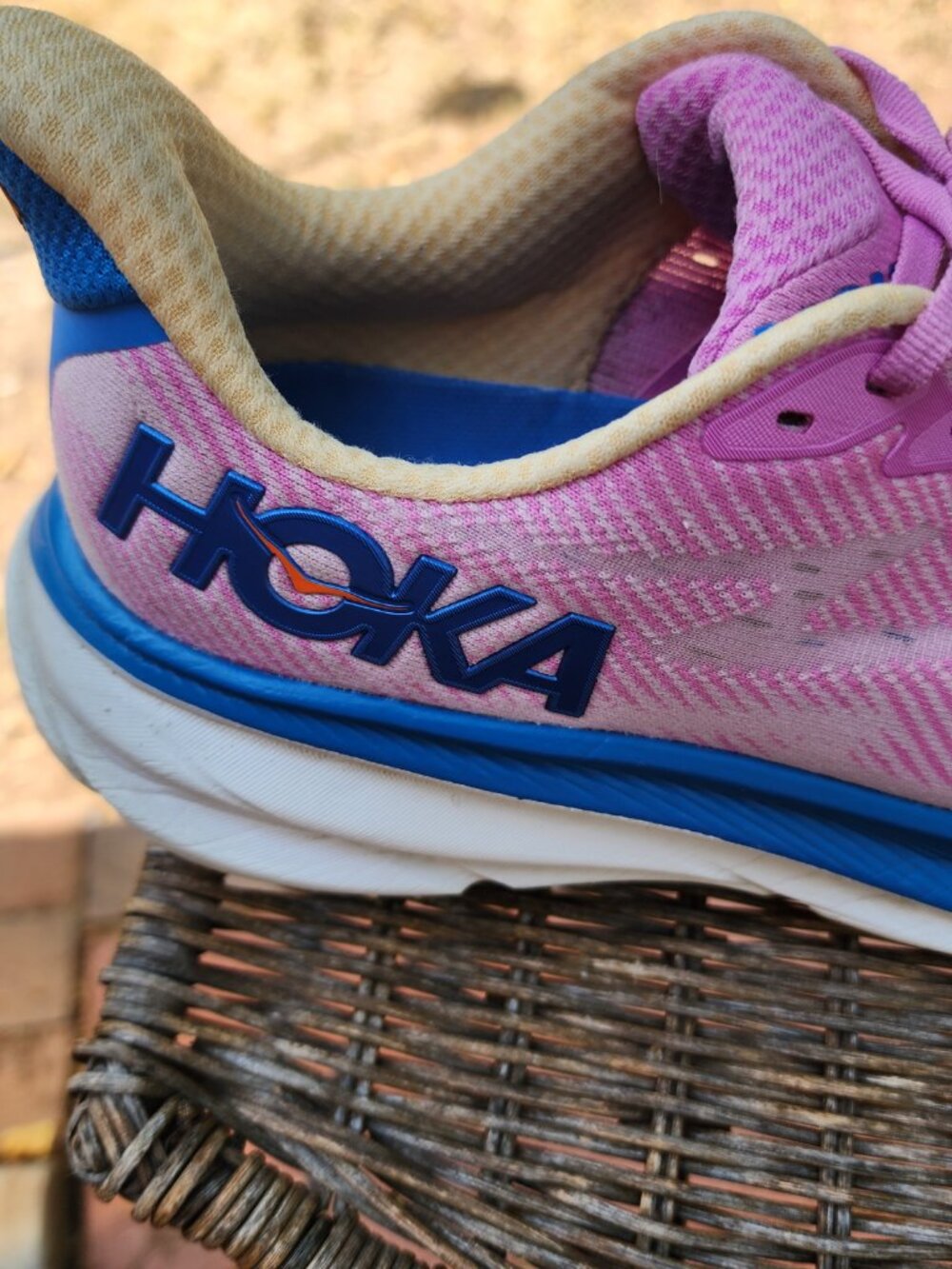 Hoka Clifton 9 Women's Running Shoes Size 9.5B Pink Blue - Picture 5 of 16